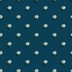 seamless pattern with a set of textured umbrellas