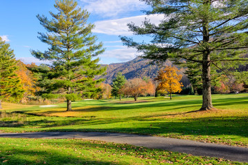 Naklejka premium Colorful landscape in North Carolina