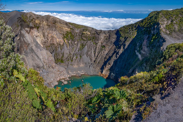 Costa Rica. Irazu Volcano National Park (Spanish: Parque Nacional Volcan Irazu).  View of the...