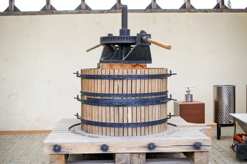  Old pres for pressing grapes