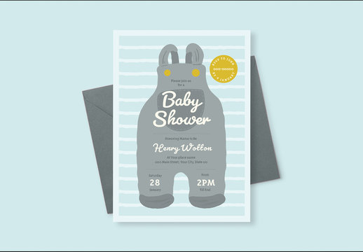 Baby Shower Invitation Layout