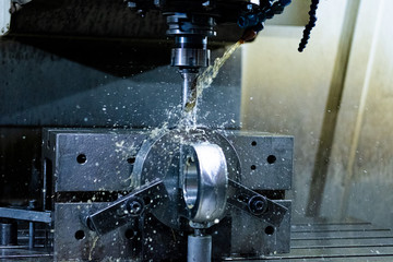 Machining process with water