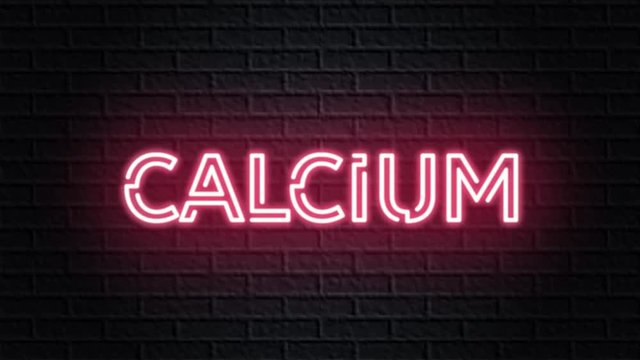 red neon video animation calcium