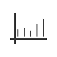 Chart icon. Business graph symbol. Logo design element