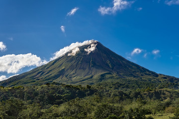Costa Rica. The Arenal Volcano (Spanish: Volcan Arenal) in north-western Costa Rica in the province...