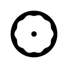 Pizza icon. Fast food symbol. Logo design element