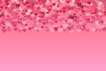 EPS 10 vector. Cute red and pink hearts. Valentines day concept.