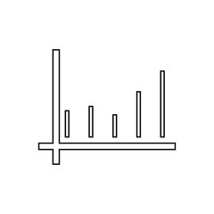 Chart icon. Business graph symbol. Logo design element