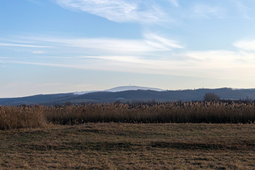 View of the Matra mountains of Hungary