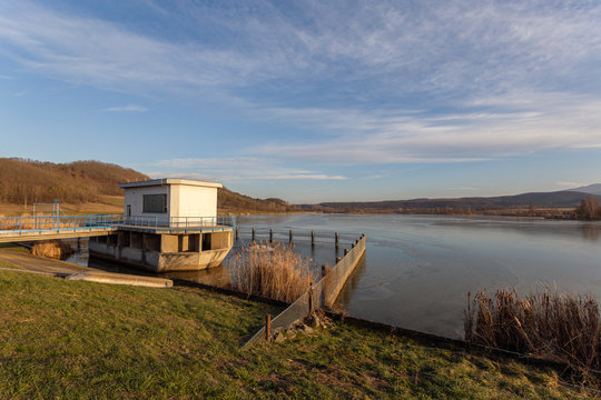 Reservoir lake of Maconka near Batonyterenye