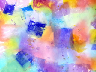 Obraz na płótnie Canvas Colorful bright watercolor abstract background. Colored spots on paper.