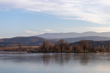Reservoir lake of Maconka near Batonyterenye