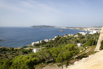Fototapeta na wymiar panoramic water beautiful coast view mediterranean sea cruise tourism travel 