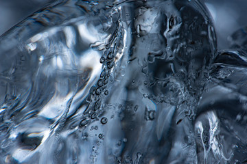 ice texture close up in the macro detail