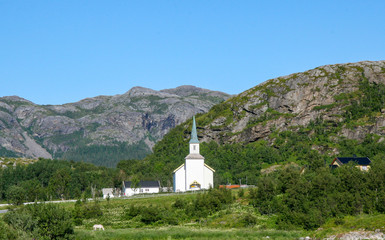 Holm Church in Bindal municipality, Northern Norway