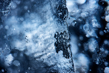 ice texture close up in the macro detail