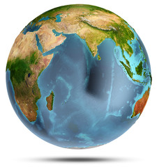 Planet Earth weather. 3d rendering