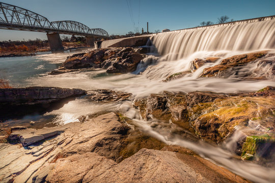 Llano river dam at Badu park Texas