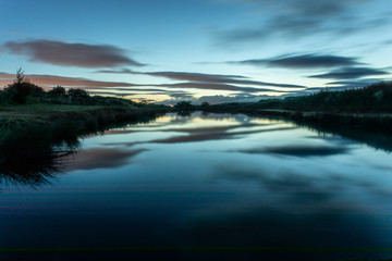 Reflection on a Loche sunrise