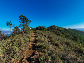 Fototapeta premium Alta via dei monti liguri tra Vado e Spotorno