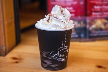 hot chocolate with cream