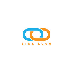 Link logo design template. full vector
