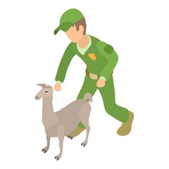 Animal care icon. Isometric illustration of animal care vector icon for web