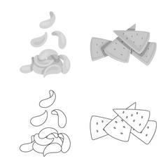 Vector design of Oktoberfest and bar icon. Collection of Oktoberfest and cooking stock vector illustration.