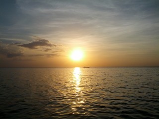 Por do sol - amazônia