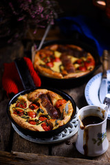 Toad in hole with onion gravy..style rustic