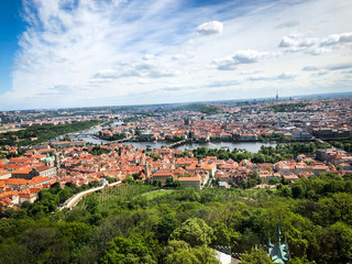 Obraz premium panoramic view of the prague city