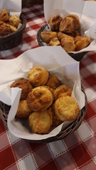 Hungarian home made scone in a basket