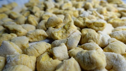 Handmade potato gnocchi freshly made