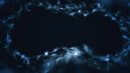 3D Illustration of an Abstract Plexus Concept Background