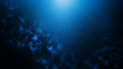 3D Illustration of an Abstract Plexus Concept Background