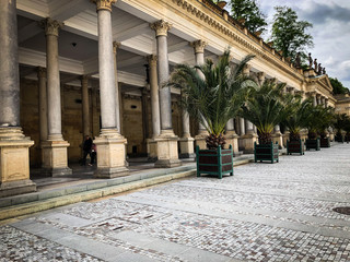 close up view of the czech city Karlovy Vary