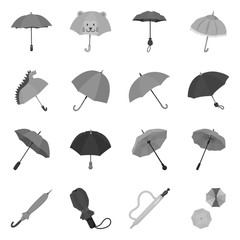 Obraz premium Isolated object of fashion and safety logo. Set of fashion and closed vector icon for stock.