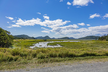 View of the picturesque Bic Park (Parc national du Bic). Parc national du Bic is located in the Bas-Saint-Laurent tourism region near Rimouski. Quebec Province, Canada.