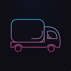 Truck nolan icon. Simple thin line, outline vector of shopping icons for ui and ux, website or mobile application