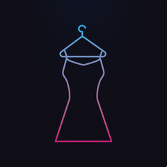 Cocktail dress nolan icon. Simple thin line, outline vector of shopping icons for ui and ux, website or mobile application