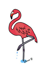 vector flamingo