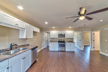 Interior of New Small Tract Home