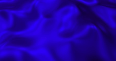 Blue metallic wave liquid background. Glamour satin lava texture 3D rendering.