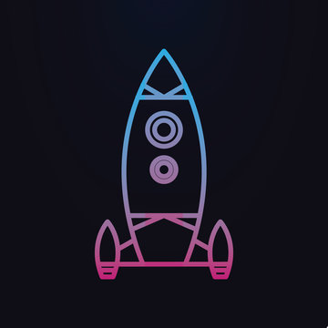 Rocket nolan icon. Simple thin line, outline vector of space icons for ui and ux, website or mobile application