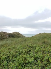 landscape with mountains and clouds