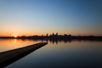 Fototapeta premium Mincio River, Mantova, Italy