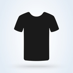 t-shirt clothing, Simple  modern icon design illustration.