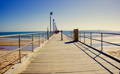 Fototapeta premium Beautiful weather in Frankston Pier VIC