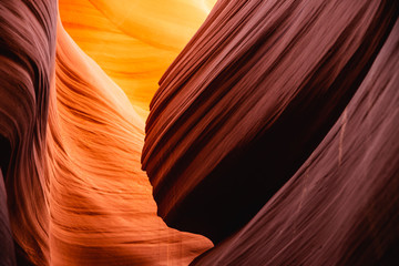 D&eacute;tails entre ombres et lumi&egrave;res &agrave; Antelope Canyon - Grand Ouest Am&eacute;ricain