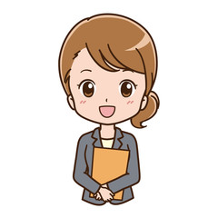女性　ビジネス　イラスト